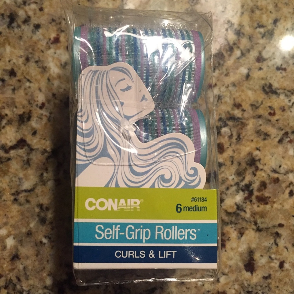 Conair self-grip medium hair rollers